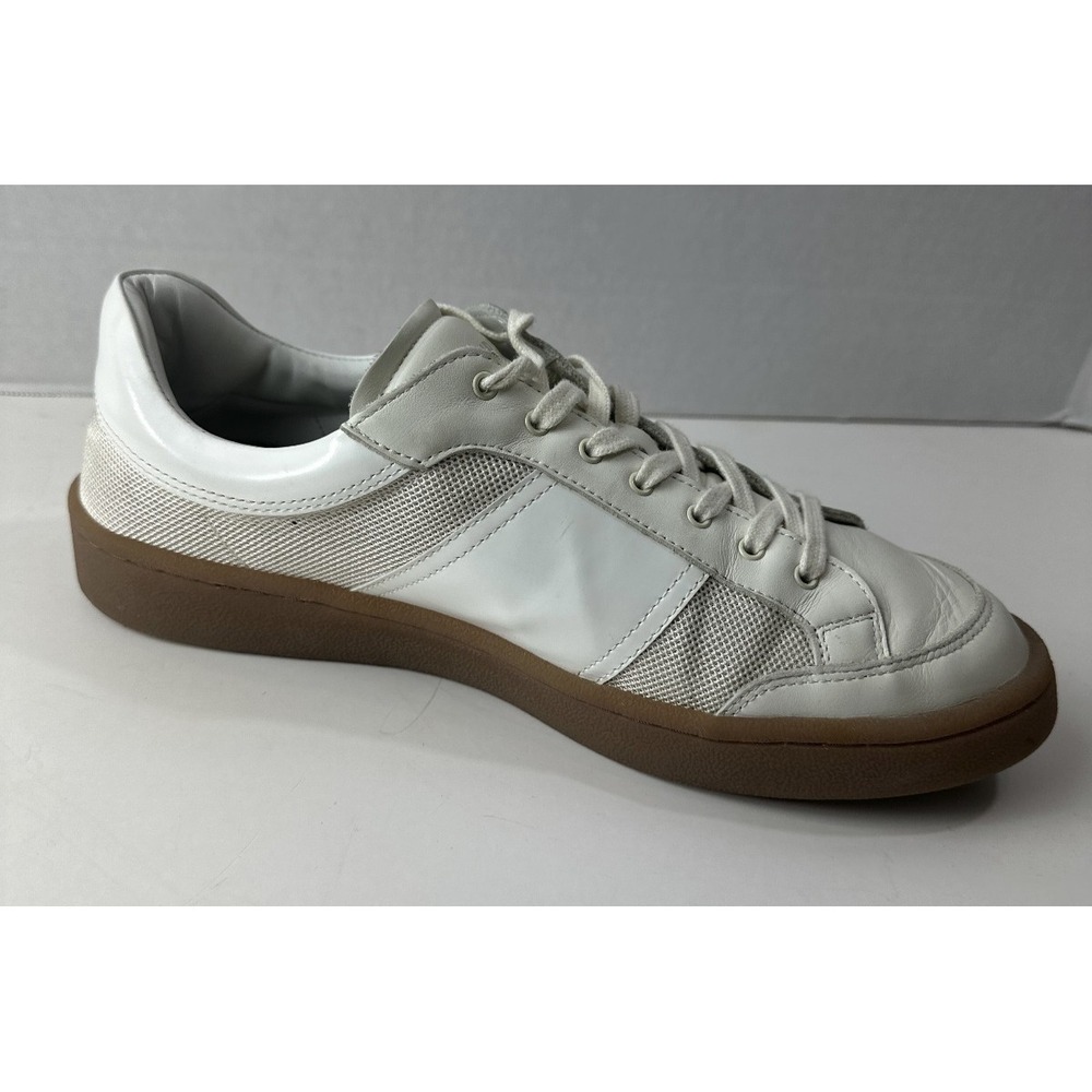 Sandro Mesh and Leather Sneakers Men's Size 43 US 10 - 10.5 Low Top Lace Shoes - Picture 5 of 16